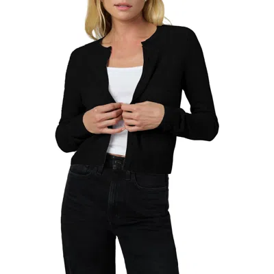 Joe's The Dani Crop Cashmere Cardigan In Black