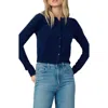 Joe's The Dani Crop Cashmere Cardigan In Blue