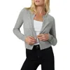 Joe's The Dani Crop Cashmere Cardigan In Heather Grey