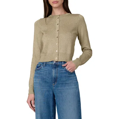 Joe's The Dani Metallic Cardigan In Gold