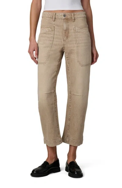 Joe's The Double Pocket Barrel Leg Ankle Jeans In Neutral