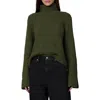 Joe's The Ella Turtleneck Wool Blend Sweater In Green
