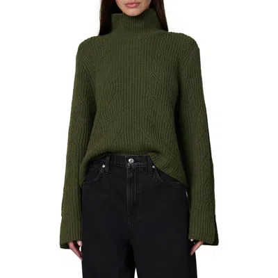 Joe's The Ella Turtleneck Wool Blend Sweater In Winter Moss