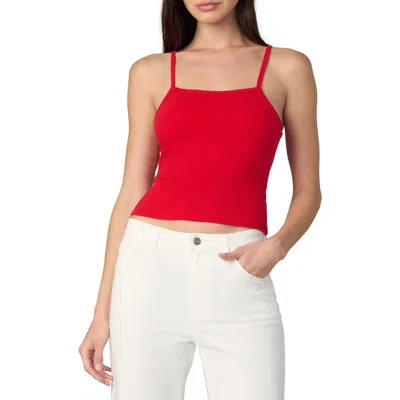 Joe's The Everyday Cotton Tank In Cherry Red
