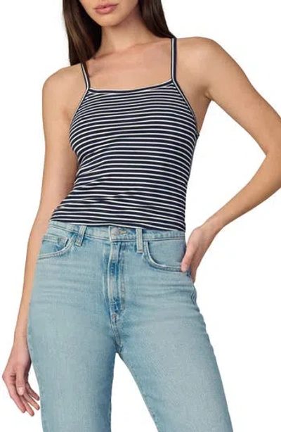 Joe's The Everyday Stripe Tank Top In White/ Navy Stripe