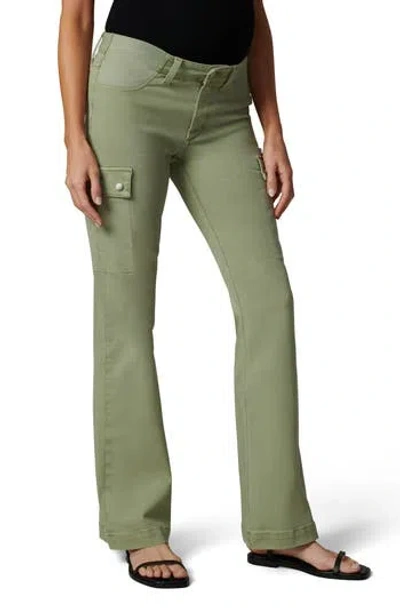 Joe's The Frankie Cargo Bootcut Maternity Jeans In Green