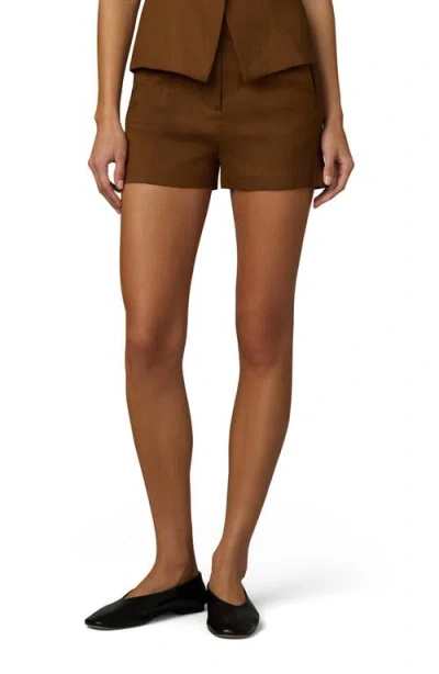Joe's The Frankie High Waist Tailored Shorts In Brown