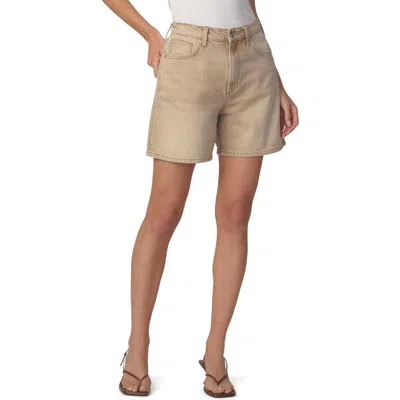 Joe's The Harlowe Mid Thigh Relaxed Denim Shorts In Neutral