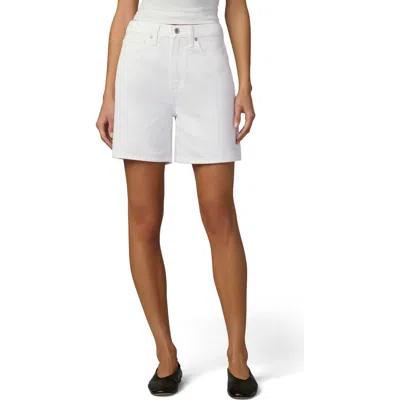 Joe's The Harlowe Mid Thigh Relaxed Shorts In White