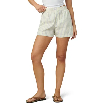 Joe's The High Rise Cotton Boxer Shorts In Anise Flower Varig