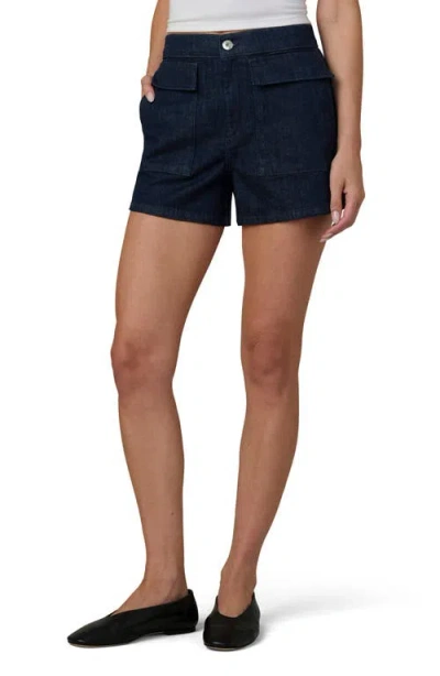 Joe's The Irina Flap Pockets Denim Shorts In Blue