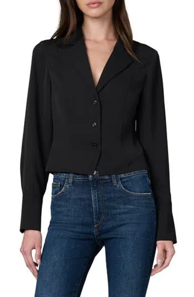 Joe's The Iris Notched Collar Shirt In Black