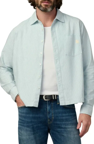 Joe's The Keanu Stripe Button-up Shirt In Green