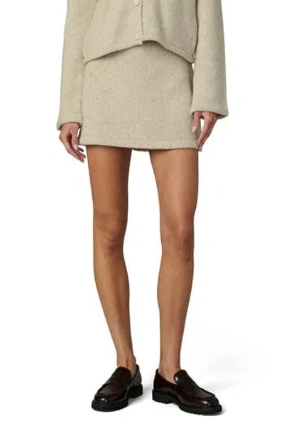 Joe's The Lennon Wool Blend Sweater Miniskirt In Stone Marl