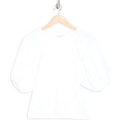 Joe's The Lila Mixed Media Top In White