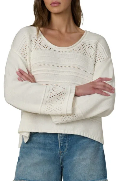 Joe's The Lola Open Stitch Sweater In White