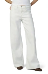 Joe's The Lou Lou Low Rise Wide Leg Jeans In White
