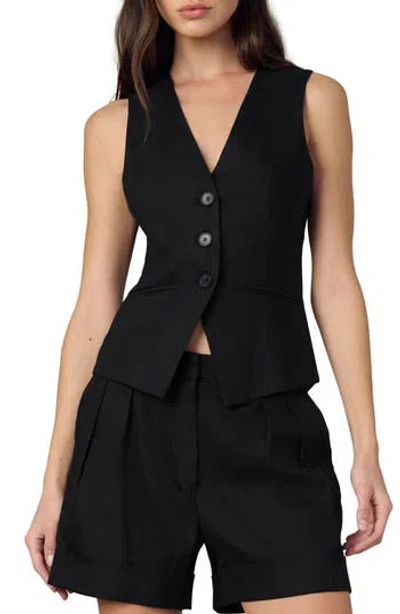 Joe's The Maeve Linen Blend Vest In Black
