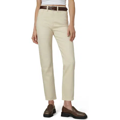 Joe's The Margot High Waist Ankle Slim Straight Leg Jeans In Creme Brulee