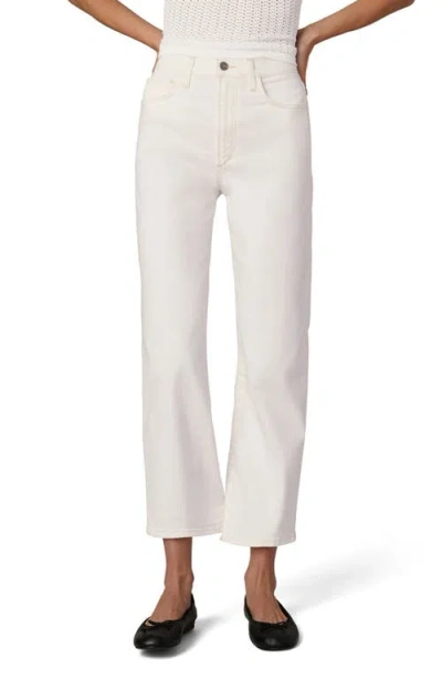 Joe's The Margot High Waist Crop Relaxed Straight Leg Jeans In White