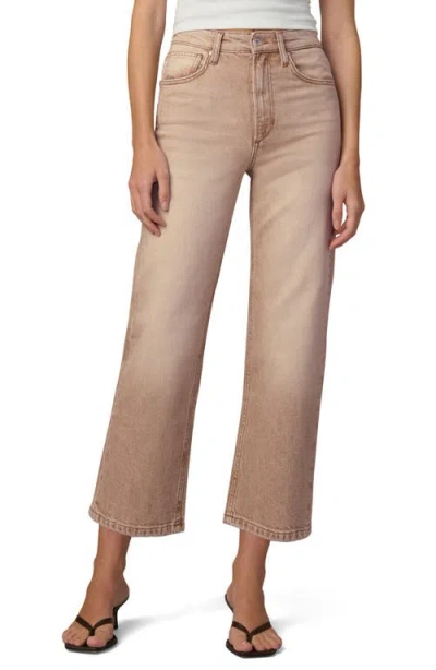 Joe's The Margot High Waist Crop Straight Leg Jeans In Brown