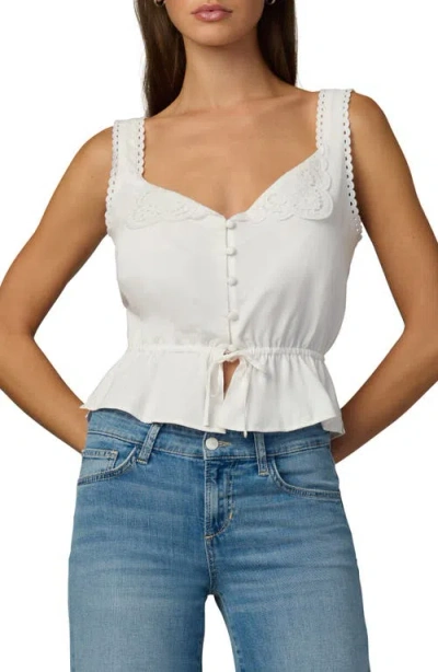 Joe's The Margot Sleeveless Peplum Top In White