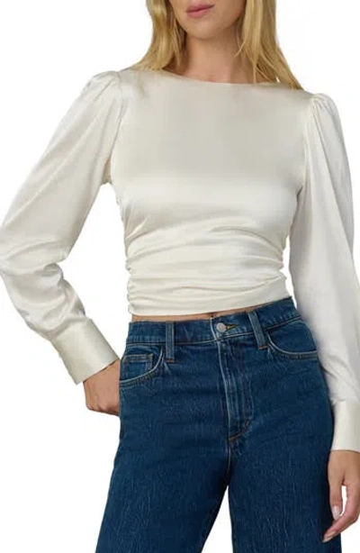 Joe's The Marie Tie Back Satin Top In Neutral