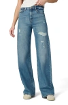 Joe's The Mia High Waist Distressed Wide Leg Jeans In Showdown Destruct