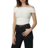 Joe's The Mia Off The Shoulder Crop Top In Sand