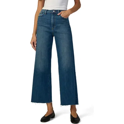 Joe's The Mia Raw Hem High Waist Ankle Wide Leg Jeans In Candor