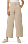 Joe's Jeans The Milla Wide Leg Cargo Jeans In Khaki