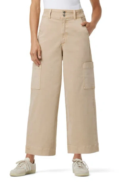Joe's Jeans The Milla Wide Leg Cargo Jeans In Khaki