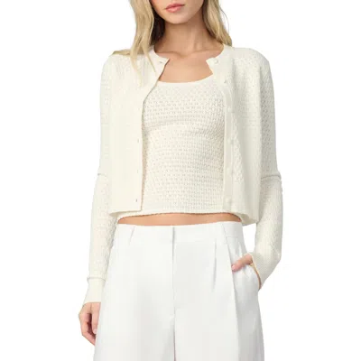 Joe's The Pointelle Dani Cardigan In Neutral