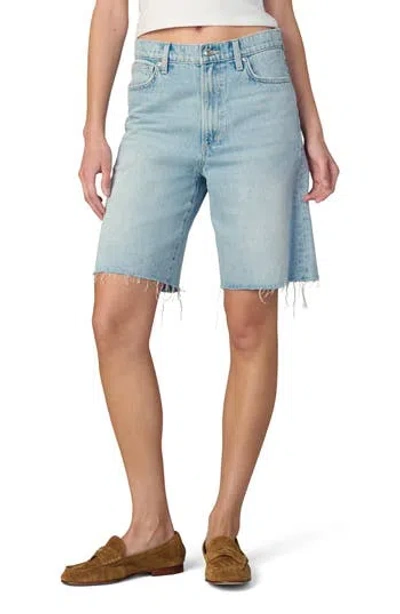 Joe's The Ryan Low Slung Cutoff Bermuda Denim Shorts In Blue