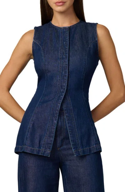 Joe's The Seamed Sleeveless Tunic In Blue