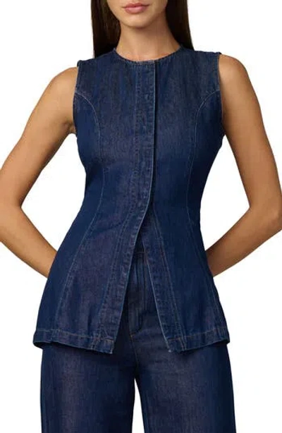 Joe's The Seamed Sleeveless Tunic In Blue
