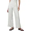 Joe's The Trixie Cuff High Waist Wide Leg Trouser Jeans In Optic White