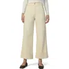 Joe's The Trixie Cuff High Waist Wide Leg Trouser Jeans In Creme Brulee