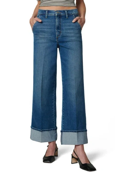 Joe's The Trixie Cuffed High Waist Ankle Wide Leg Jeans In Magical