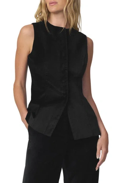 Joe's The Velveteen Sleeveless Tunic Top In Black