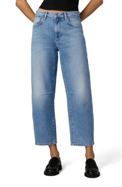 Joe's The Wilder High Waist Crop Relaxed Barrel Jeans In Blue