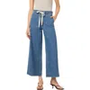 Joe's Tie Front Wide Leg Ankle Crop Trousers In Mexico