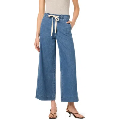 Joe's Tie Front Wide Leg Ankle Crop Trousers In Mexico