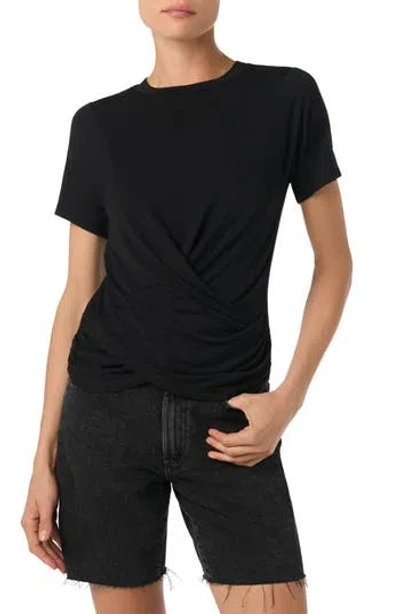 Joe's Twist Wrap T-shirt In Black