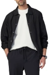 Joe's Water Resistant Nylon Coach's Jacket In Black