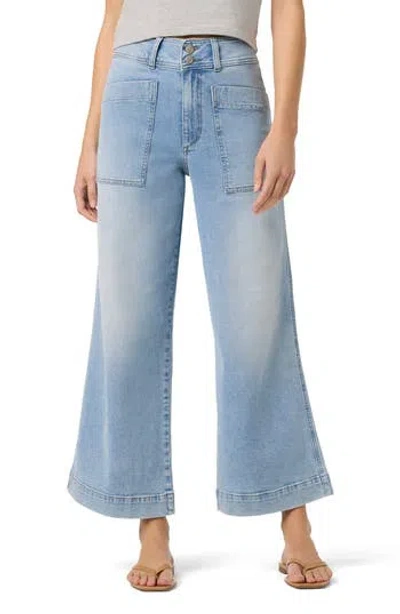 Joe's Wide Leg Ankle Crop Cargo Jeans In Brown