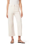 Joe's The Blake High Waist Crop Wide Leg Jeans In Ecru