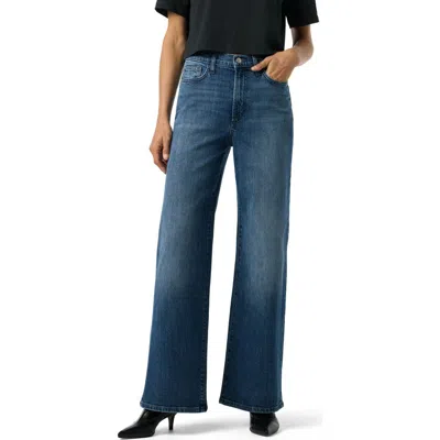 Joe's Wide Leg Full Length Jeans In Blue