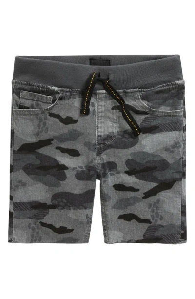 Joe's Kids' Camo Cutoff Pull-on Shorts In Charcoal