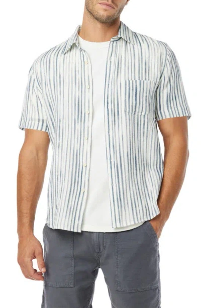 Joe's Scott Stripe Short Sleeve Button-up Shirt In Painter Stripe